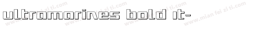 Ultramarines Bold It字体转换